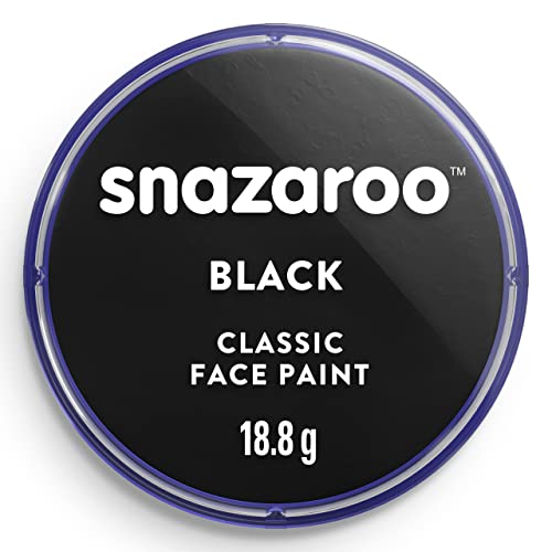 Snazaroo Classic Face Paint Black 18.8g Water-Based