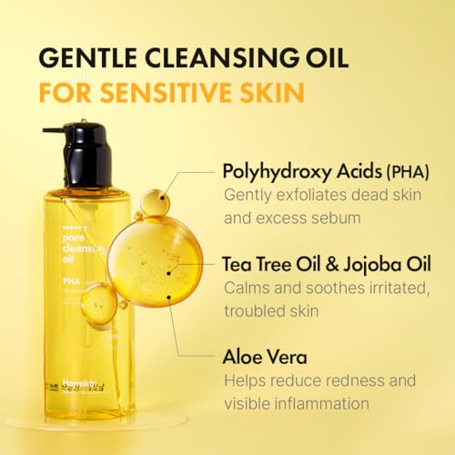 Hanskin Pore Care Duo ? PHA Cleansing Oil & Cleansing Foam | Blackhead Removal, Gentle Exfoliation & Pore Care for Oily, Acne-Prone & Combination Skin | Korean Skincare Set, K-Beauty