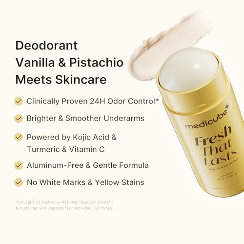 Kojic Acid & Turmeric Deodorant Stick for Women & Men, 2.92 oz
