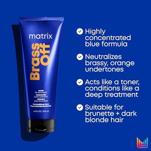Matrix Brass Off Blue Hair Mask for Neutralizing Brassy Tones