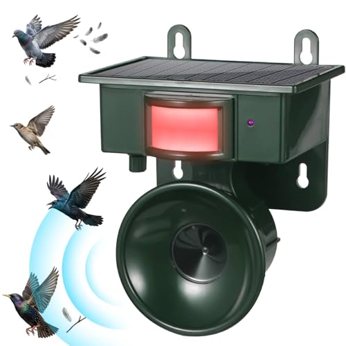 2026 Solar Ultrasonic Bird Repellent Devices Outdoor,Best Deterrent