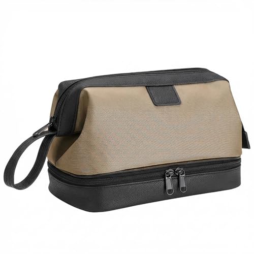 Wet Dry Toiletry Bag Waterproof Double Layer Storage