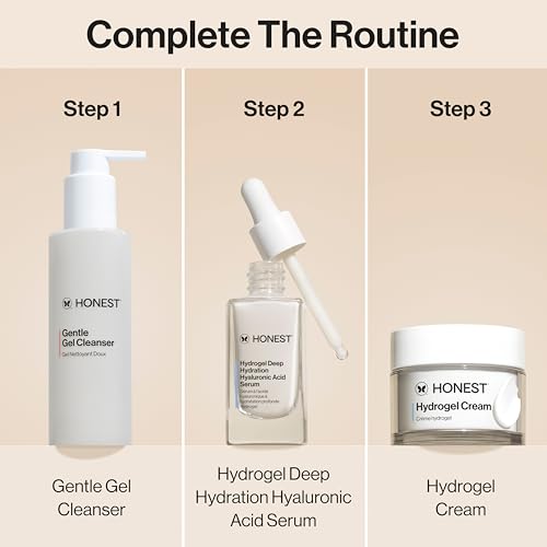 Honest Beauty Mini Gentle Gel Daily Face Cleanser | Calms, Refreshes, + Hydrates | Vegan + Safe for Sensitive Skin | Travel Size, 1.5 fl oz