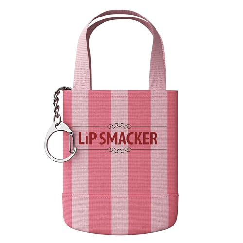 Lip Smacker Holiday Getaway Lip Balm + Mini Tote Keychain, Moisturizing Lip Care, Fun Collectible Gift & Stocking Stuffer - Chocolate Mint Flavor (Pack of 2)