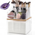 Dual-Layer Disposable Facial Towel Holder & Cosmetic Organizer