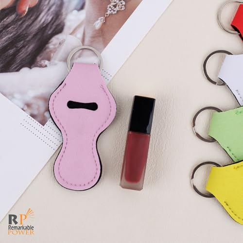 10-Pack Lipstick Holder Keychain Set, Neoprene