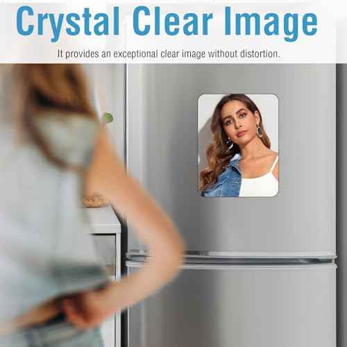 Magnetic Locker Mirror | 7x9in Acrylic - Unbreakable | Sleek Frameless | Glassless Safety Kids Mirror with Rounded Corners | Strong Back Magnet for School Lockers, Refrigerators, Offices & Toolboxes.