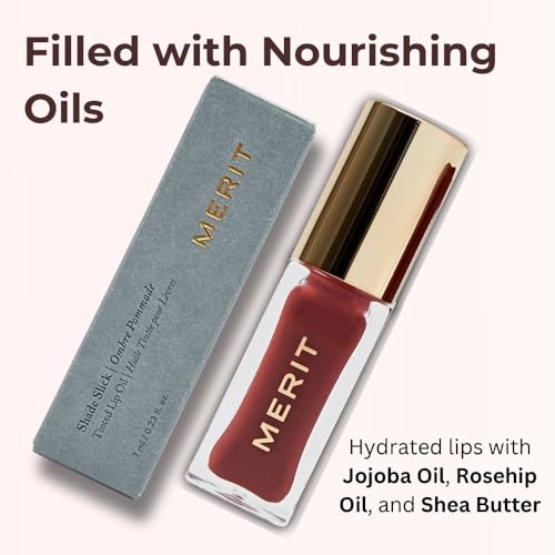 Merit Shade Slick Classics Tinted Lip Oil - Sangria - Deep Berry