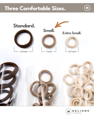 Heliums Small Hair Ties Sandy Blonde 30 Count 1 Inch