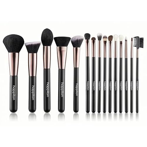 Professional Makeup Brushes Set 17PCS Beauty Tool Kits for Eye Face Foundation Blender Concealer Makeup Brush With Rotating Turnable Holder