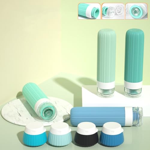 18-Pack TSA Approved Silicone Travel Bottles Set - Leak Proof Toiletry Containers