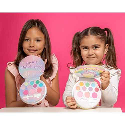 Lip Smacker Sparkle & Shine Eyeshadow Makeup Palette, Mermaid Palette Shimmer | Christmas Make Up Collection | Holiday Present | Gift for Girls