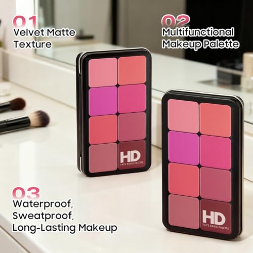 16 Color All-in-One Makeup Palette with Eyeshadow, Blush & Concealer