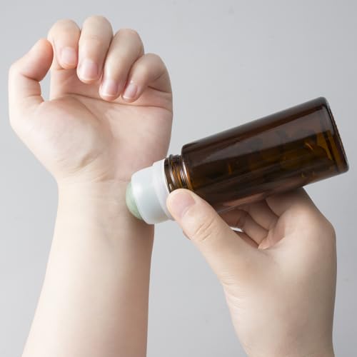 50ml Green Quartz Roller Bottle for Essential Oils
