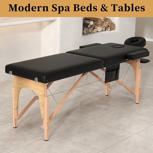 Civama Portable Massage Table 2-Section Foldable 29 LBS