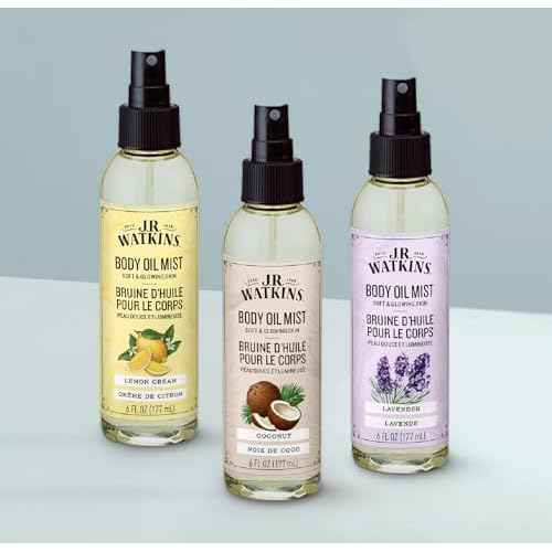 J.R. Watkins Naturally Hydrating Body Oil Mist, Lavender, 6 fl oz, 2 Pack