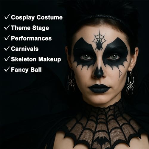 BADCOLOR 3-Piece Face Paint Sticks for Halloween & Sports