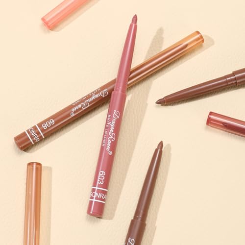 12-Color Matte Lip Liner Set - Waterproof & Long Lasting