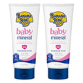 Banana Boat 100% Mineral Baby Sunscreen Lotion SPF 50 Twin Pack | SPF 50 Sunscreen for Babies, Baby Sunblock Lotion, Oxybenzone Free, 6oz each