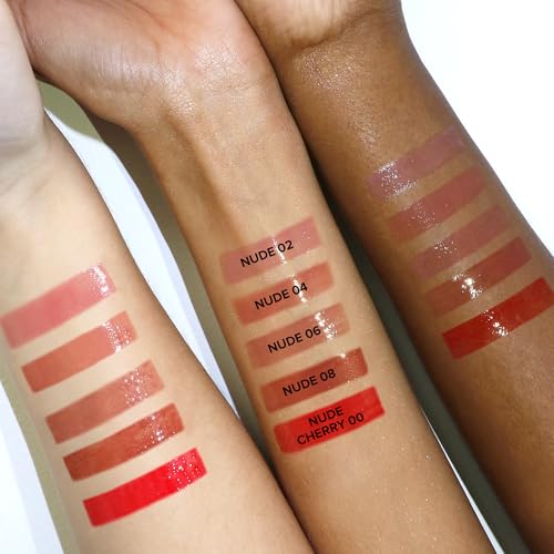 Nudestix Lip Glace ? Hydrating Tinted Lip Gloss with Volumizing Peptides for Plumping & Shine | Vegan, Preservative-Free & Clean Lip Gloss