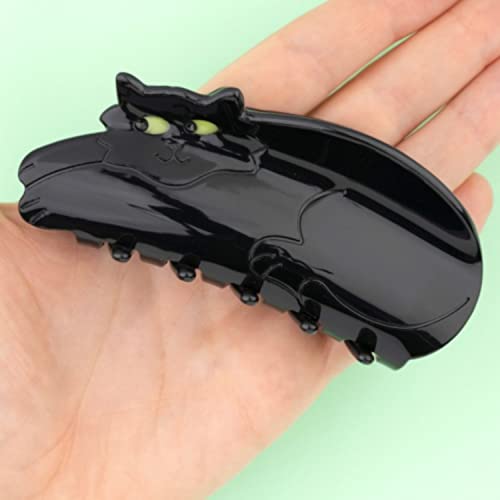 Black Cat Claw Clips,Cellulose Acetate Hair Clips,Big Claw Clips for Women