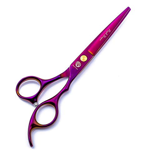 Purple Dragon 6.0" Hair Cutting Scissors Set with Razor