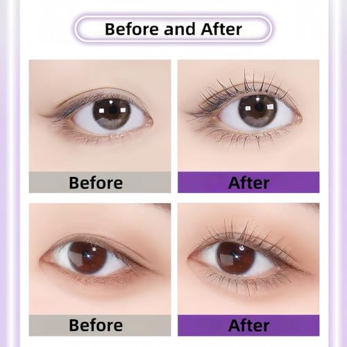 Waterproof Volumizing Mascara with Tapered Brush – Black
