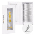 TOOCHUNAG Natural Lash Clusters Kit Wispy Lash Extensions Kit Venus 8-14mm Cluster Eyelash Extensions Invisible Band Lashes Clusters 120PCS C-Curly Eyelash Extensions Kit with Bond,Seal and Tweezers