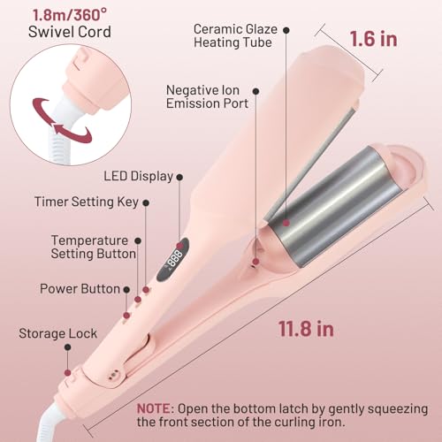 1.25 Inch Beach Waver Curling Iron - Deep Waver Hair Tool