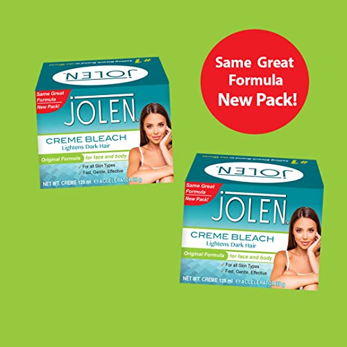 Hair Lightening Cream for Face & Body - 125ml Bleach for Dark Hair