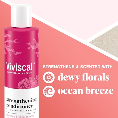 Viviscal Hair Strengthening Conditioner ? Strengthens and Reduces Breakage for Fuller, Healthier Hair ? With Biotin, Keratin and Marine Extracts ? 250ml (8.45 Fl Oz)