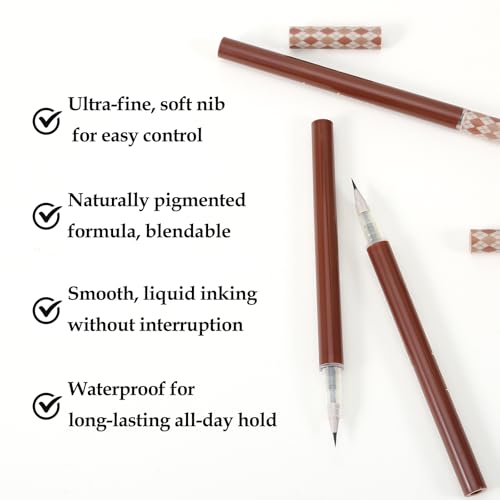Boobeen 3-Piece Liquid Eyebrow Pen 0.01mm Precision Tip