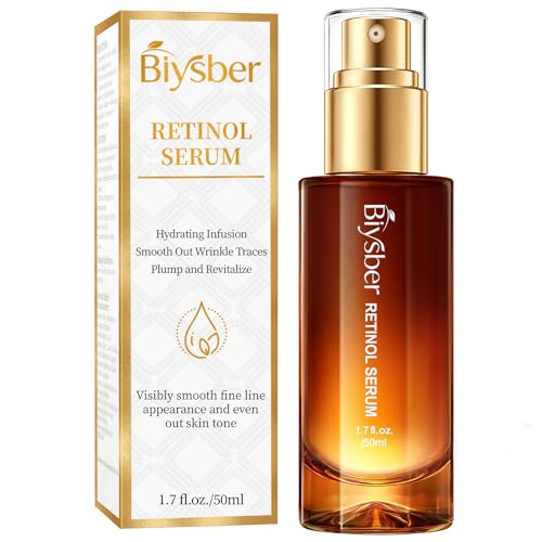 Retinol Collagen Serum for Face: Anti Aging & Anti Wrinkle Repair Peptide Serum with Boost Hydration Formula - Day/Night Facial Firming Neck Plump Skin Care for Women/Men (1.69 Fl Oz)