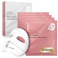 Korean Overnight Collagen Face Mask (4 PACKS) - Hydrating Deep Collagen Mask for Women - Anti-Aging Bio-Collagen Real Deep Mask - Glass Skin Facial Treatment