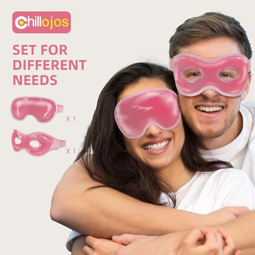 Cooling Eye Mask for Puffy Eyes & Dark Circles (2-Pack)