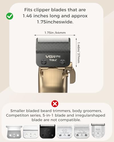 VGRPRO Professional Hair Clipper Guard Set with Color-Coded Guides