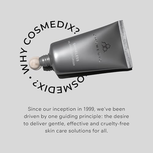 COSMEDIX Shineless Oil-Free Face Moisturizer ? Hydrating Cream with Vitamin B3 for Oily & Blemish-Prone Skin ? Lightweight Daily Face Care for Firm, Smooth & Radiant Glow ? 79 g / 2.8 oz