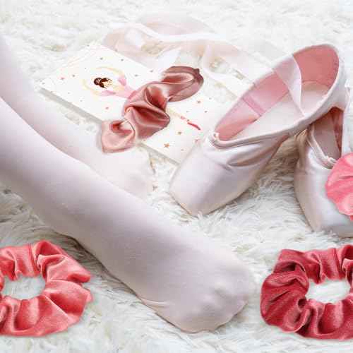 24 Sets Ballerina Party Favors Include 24 Pink Hair Scrunchies 24 Ballet Thank You Cards Ballet Dance Recital Gifts for Girls Ballerina Birthday Party Decorations Supplies