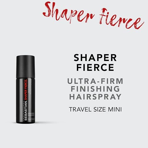 Sebastian Professional Shaper Fierce Hairspray | Strong, Ultra-Firm, All Day Hold | Humidity Resistant | For Medium to Heavy Textures | Finishing Spray | For All Hair Types