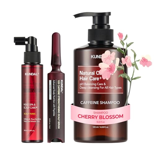 KUNDAL Caffeine Hair Loss Serum & Scalp Tonic - Cherry Blossom