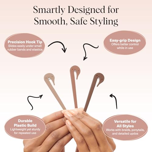 Kitsch Elastic Hair Tie Cutter Tool - 3-Piece No-Damage Band Remover