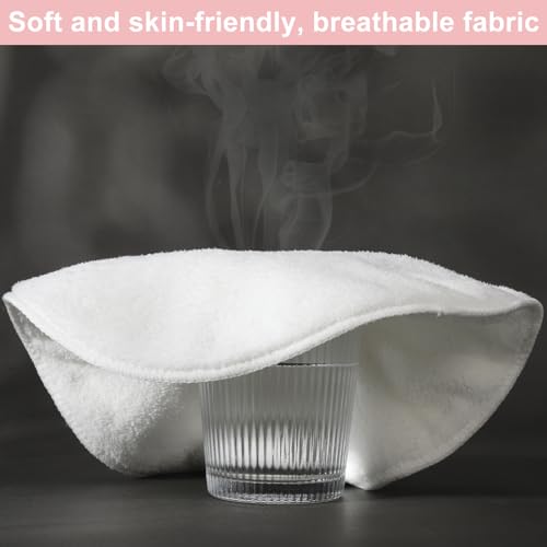 4-Pack Reusable Hot Cold Compress Facial Towels for Spa Skin Care