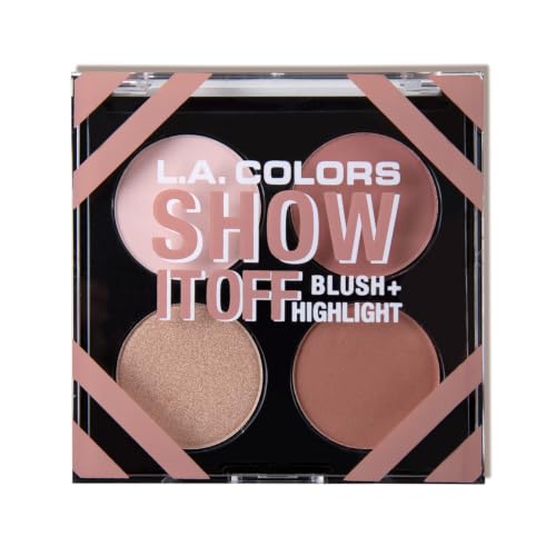 L.A. COLORS Show It Off Blush & Highlight Palette