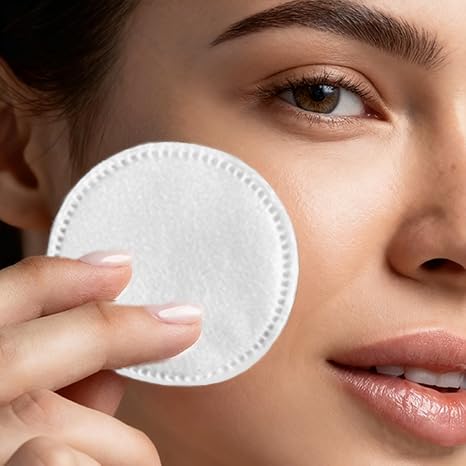 300 Count Hypoallergenic Cotton Rounds - Lint-Free Makeup Remover Pads