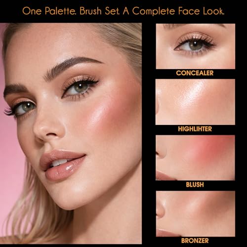 UCANBE 26-Color All-in-One Face Makeup Palette with Brushes
