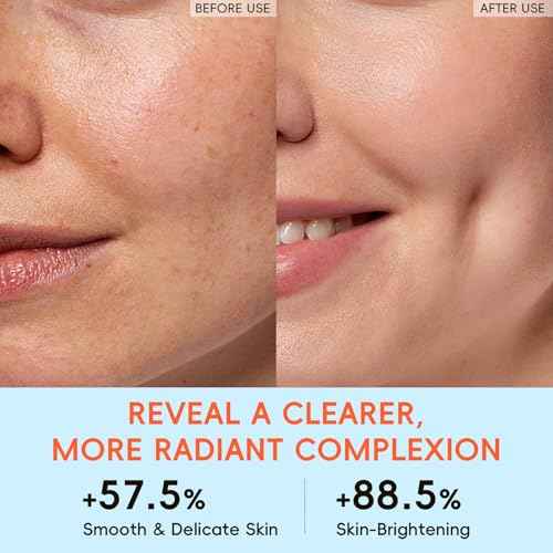 Citrus Vit-C Skin Care Set, Beauty Skincare for Women Teens Girls- Gift Set with Cleanser, Toner, Eye Cream, Moisturizer, Facial Mask *2, Facial Skincare Product, Birthday Christmas Gifts, Full Size