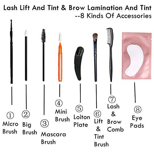 Lash Lift and Tint Brush Kit - 50+ Piece DIY Eyelash Tool Set