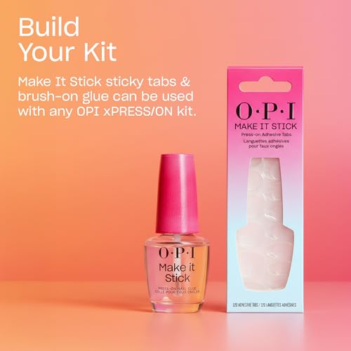 OPI Make It Stick Nail Adhesive Tabs for Press-Ons – Up to 14 Days Wear
