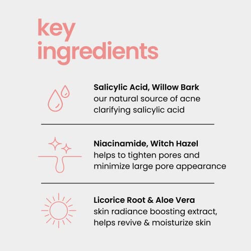 Natural Outcome Niacinamide Toner for Face | Radiance Boosting Toner - with Salicylic Acid & Aloe Vera | Advance Toning Solution Rejuvenates Skin & Minimizes Pore Appearance | Fragrance Free | 8 oz