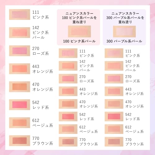 Chifure Powder Cheek Blush -100 Pink Pearl